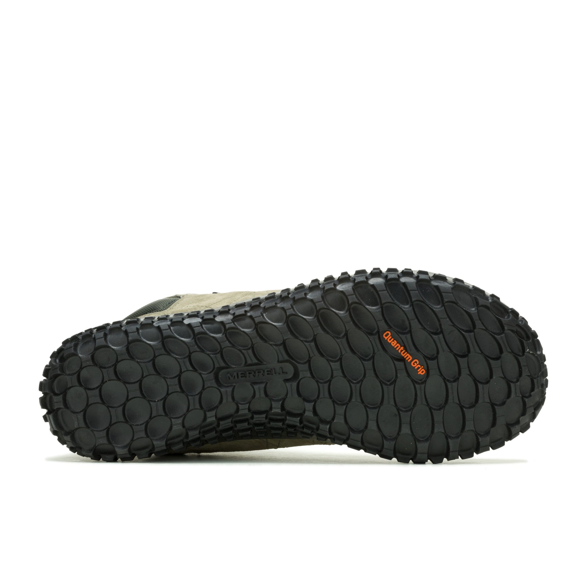 Merrell Wrapt Mid WP Barfußschuhe für Herren in Olive-Schwarz, wasserdichte Wanderschuhe im Onlineshop, Ansicht von unten
