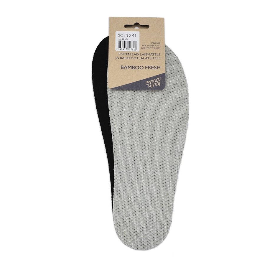 OmaKing Bamboo Fresh Einlegesohlen für Barfußschuhe im Onlineshop, atmungsaktiv und ideal für den Sommer