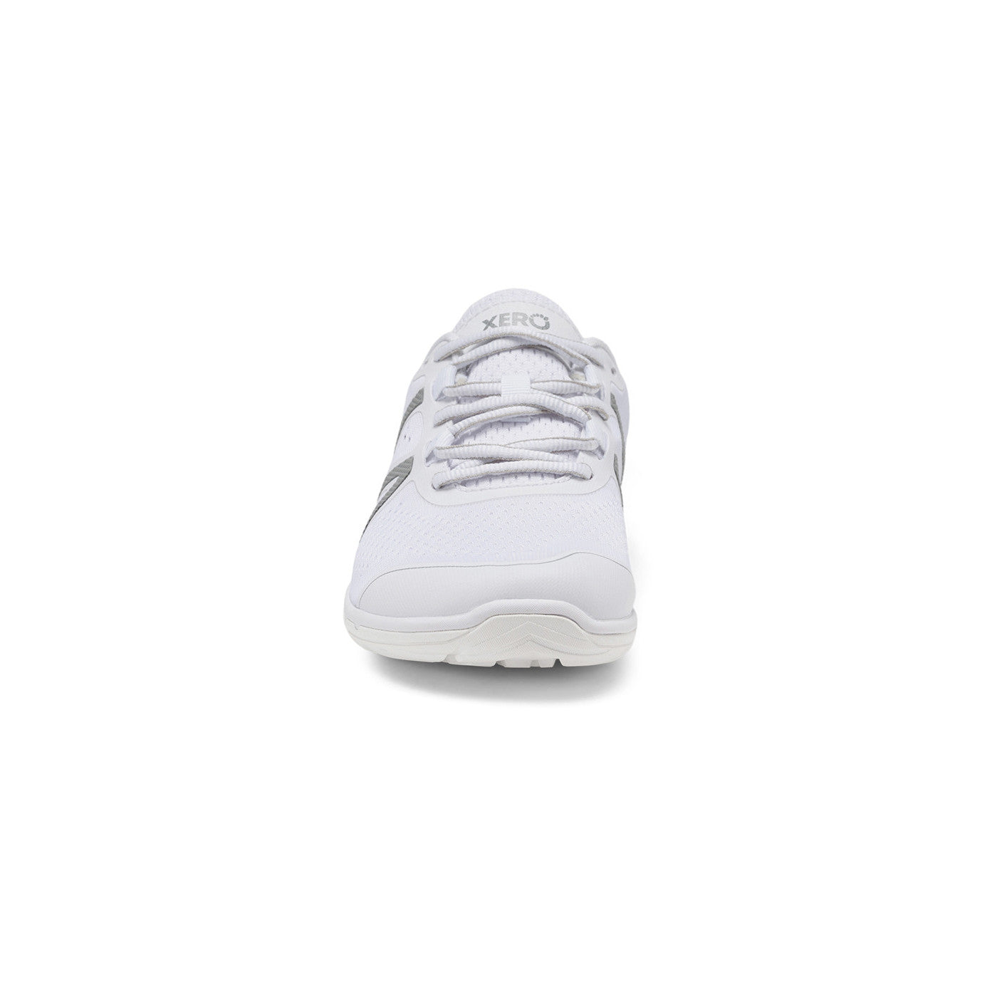 Xero Shoes HFS II in Weiß für Damen, Vorderansicht, atmungsaktive und bequeme Barfuß-Laufschuhe, erhältlich im Onlineshop für Barfußschuhe