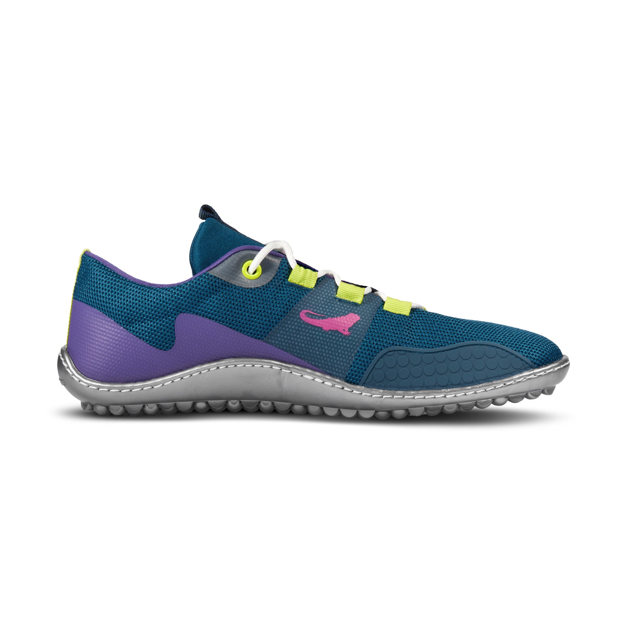Barfußschuhe Leguano Spinwyn in Lila, rechte Ansicht, flexible und leichte Sportschuhe für natürlichen Komfort, erhältlich in unserem Onlineshop für Barfußschuhe.