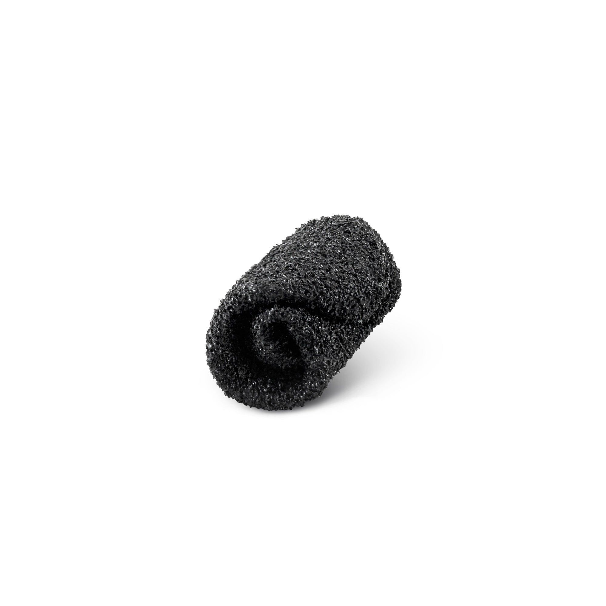 Sockenschuhe Skinners 2.0 in Schwarz mit Hexagon-Muster, zusammengerollt, erhältlich in unserem Onlineshop für Barfußschuhe. Kompakt und leicht, ideal für Reisen oder als praktischer Begleiter bei Outdoor-Aktivitäten.