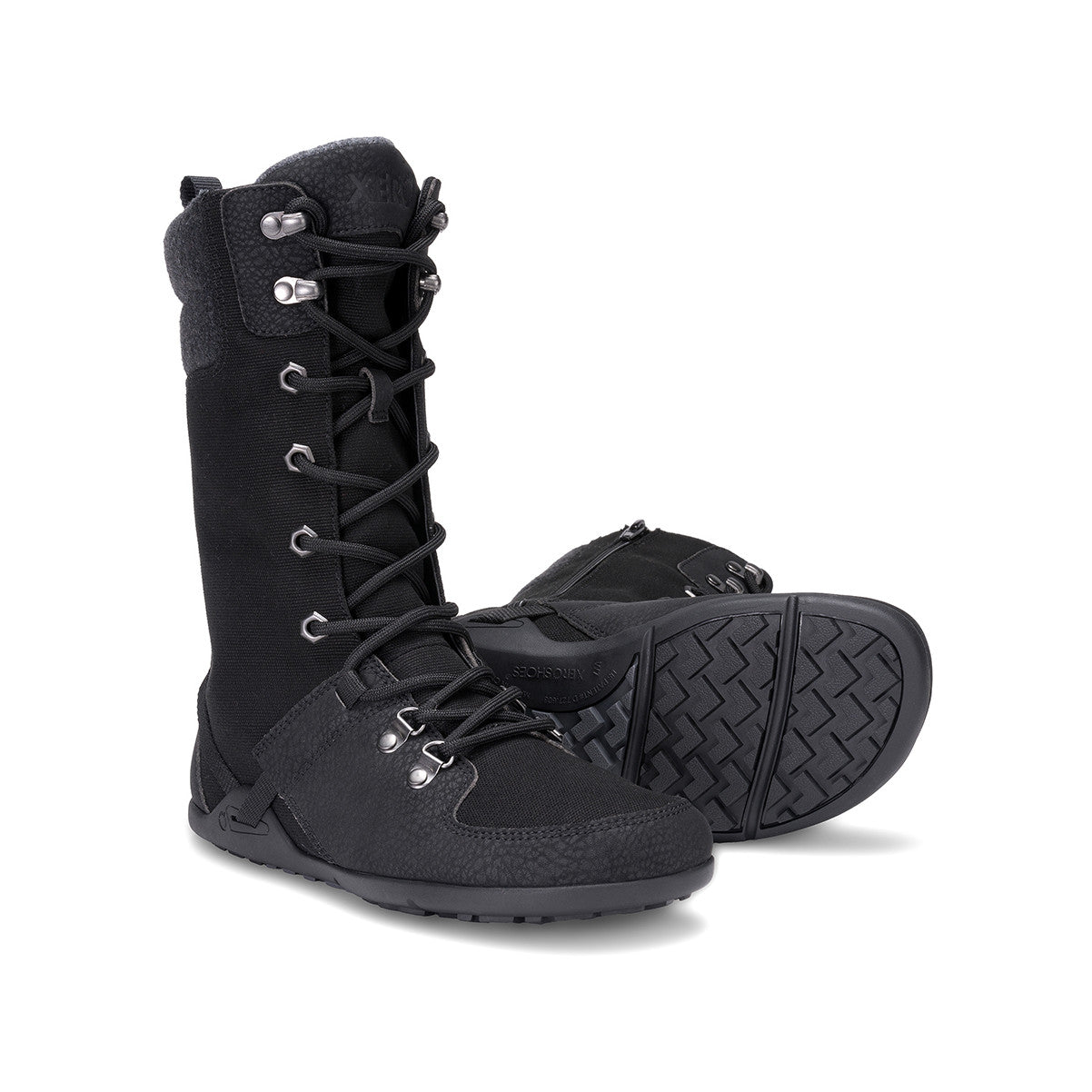 Xero Shoes Mika Barfußschuhe Winterschuhe in Schwarz, warm gefüttert, wasserabweisend im Onlineshop für Barfußschuhe