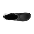 Xero Shoes Gracie Schwarz Damen Barfußschuhe minimalistische Regenstiefel, Ansicht von oben. Diese regenfesten Barfußschuhe bieten ein flexibles, barfußähnliches Laufgefühl und schützen gleichzeitig vor Nässe. Perfekt für den Einsatz bei schlechtem Wetter und outdoor-orientierte Frauen. Erhältlich in unserem Onlineshop für Barfußschuhe.