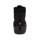 Xero Shoes Alpine Men Black Barfußschuhe Schneestiefel für den Winter, Ansicht von hinten. Leichte, flexible Winterstiefel in Schwarz, die natürlichen Komfort und Wärme bieten. Erhältlich in unserem Onlineshop für Barfußschuhe.