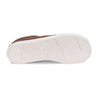 Xero Shoes Glenn Barfußschuhe für Herren in Braun aus Leder, aus der Perspektive von unten, bieten eine flexible Sohle für maximale Flexibilität und Komfort. Perfekt für den Alltag und natürliche Fußbewegungen. Erhältlich in unserem Onlineshop für Barfußschuhe.