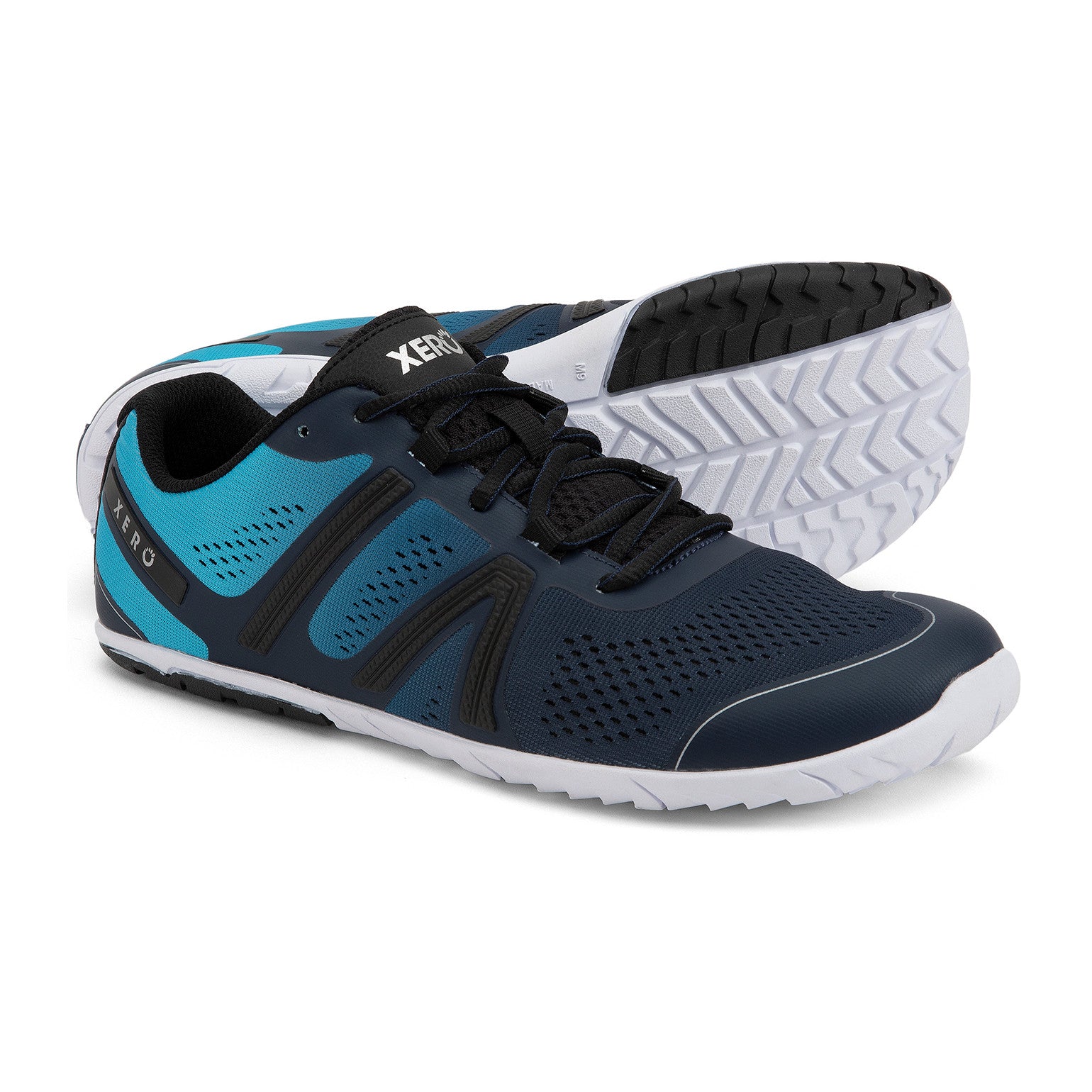 Xero Shoes HFS Sneaker in Navy/Scuba Blue für Herren, vielseitige Laufschuhe im Onlineshop für Barfußschuhe.