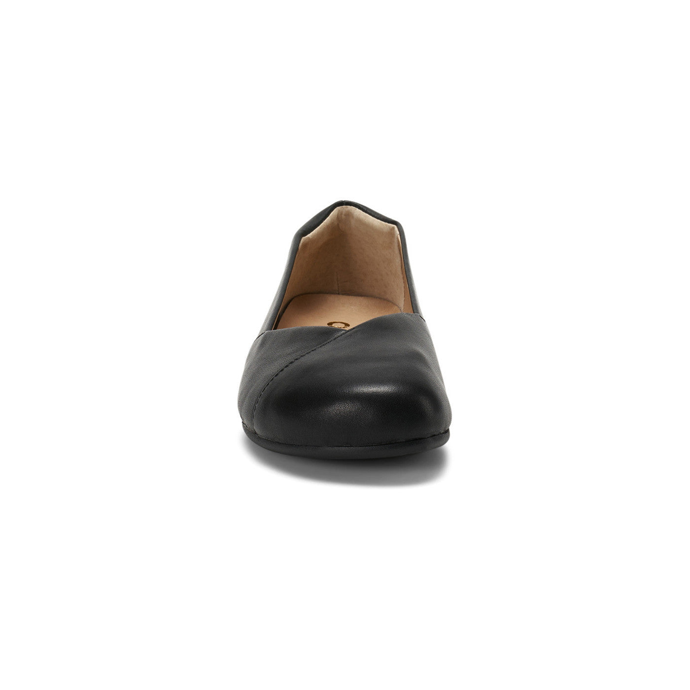Xero Shoes Phoenix Leather Damen Barfußschuhe in glattem schwarzen Leder, Vorderansicht als Ballerinas im Onlineshop für Barfußschuhe