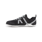 Xero Shoes Prio Damen Barfußschuhe in schwarz-weiß, linke Seitenansicht im Onlineshop für Barfußschuhe
