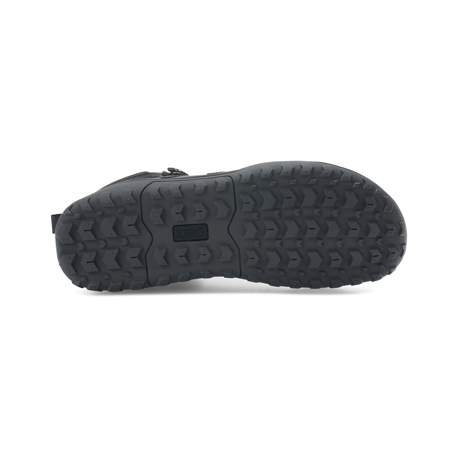 Xero Shoes Scrambler Trail Mid WP Barfußschuhe für Damen, wasserdichte Wanderschuhe, Sohlensicht im Onlineshop