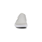 Xero Shoes Dillon Canvas Slip-On Barfußschuhe für Damen in Lunar Rock aus der Vorderansicht, bequem und perfekt für den Alltag. Erhältlich in unserem Onlineshop für Barfußschuhe.
