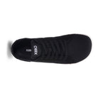 Xero Shoes Dillon Barfußschuhe für Herren in Schwarz aus der Perspektive von oben, leicht und flexibel für den ganzen Tag. Perfekt für jede Gelegenheit und garantiert hohen Tragekomfort. Erhältlich in unserem Onlineshop für Barfußschuhe.
