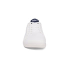 Xero Shoes Dillon Barfußschuhe für Herren in Weiß aus der Vorderansicht, bieten eine flexible Sohle und exzellenten Komfort für den ganzen Tag. Perfekt für natürliche Bewegungen und einen aktiven Lebensstil. Erhältlich in unserem Onlineshop für Barfußschuhe.