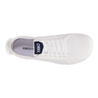 Xero Shoes Dillon Barfußschuhe für Herren in Weiß aus der Perspektive von oben, leicht und flexibel für den Alltag. Ideal für einen natürlichen Gang und hohen Tragekomfort. Erhältlich in unserem Onlineshop für Barfußschuhe.