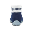 Leguanito Barfußschuhe für Kinder von Leguano in Blau – Sockenschuhe, Rückansicht, erhältlich im barfussweltan.shop Barfußschuhe Onlineshop