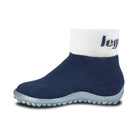 Leguanito Barfußschuhe für Kinder von Leguano in Blau – Sockenschuhe, Seitenansicht von links, erhältlich im barfussweltan.shop Barfußschuhe Onlineshop