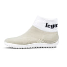 Leguanito Barfußschuhe für Kinder von Leguano in Perlmutt – Sockenschuhe, Seitenansicht von links, erhältlich im barfussweltan.shop Barfußschuhe Onlineshop