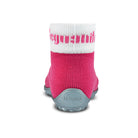Leguanito Barfußschuhe für Kinder von Leguano in Pink – Sockenschuhe, Rückansicht, erhältlich im barfussweltan.shop Barfußschuhe Onlineshop