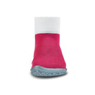 Leguanito Barfußschuhe für Kinder von Leguano in Pink – Sockenschuhe, Frontansicht, erhältlich im barfussweltan.shop Barfußschuhe Onlineshop