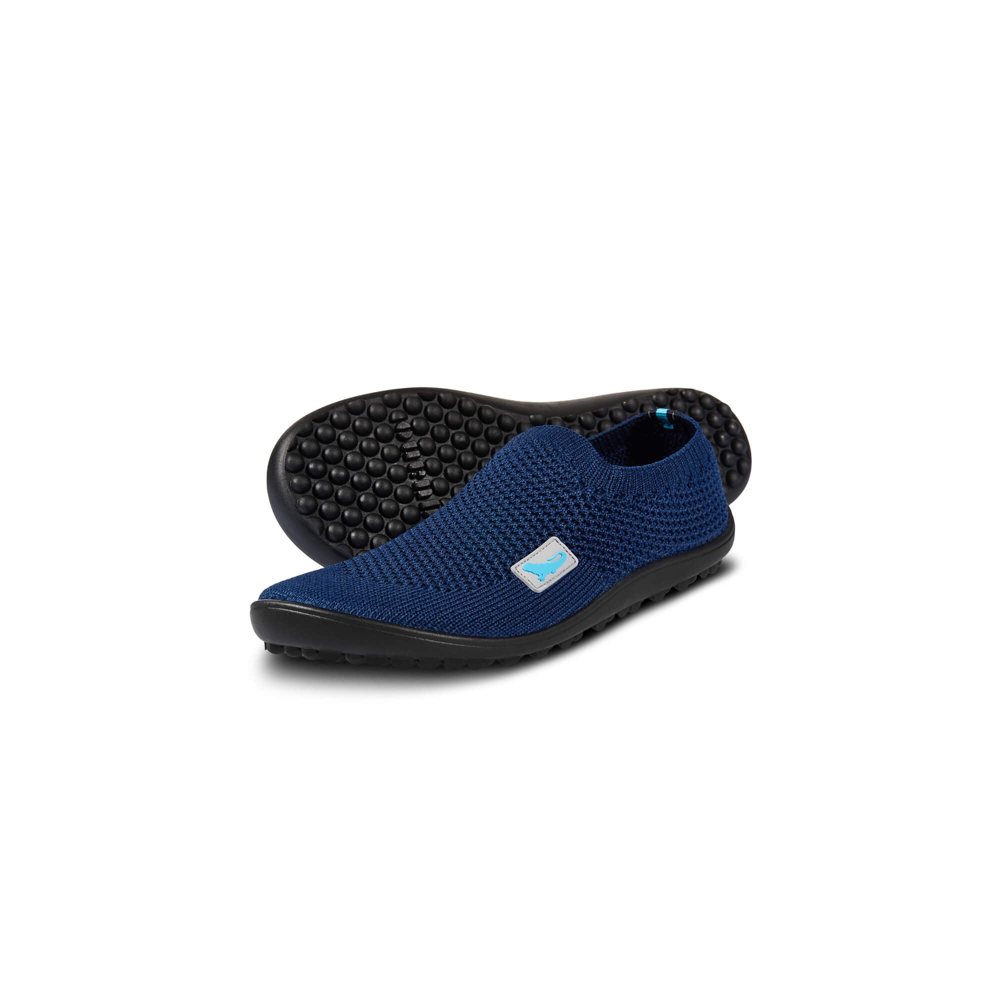 Leguanito Scio Blue (Größe 29 bis 34) Kinder Barfußschuhe Slipper – Produktansicht des leichten und bequemen Slippers, ideal für aktive Kinder, erhältlich im Barfußschuhe Onlineshop barfussweltan.shop.