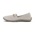 Leguano Lady Famous Gold Ballerina Barfußschuhe seitlich von links gezeigt in Gold aus unserem Onlineshop für Barfußschuhe