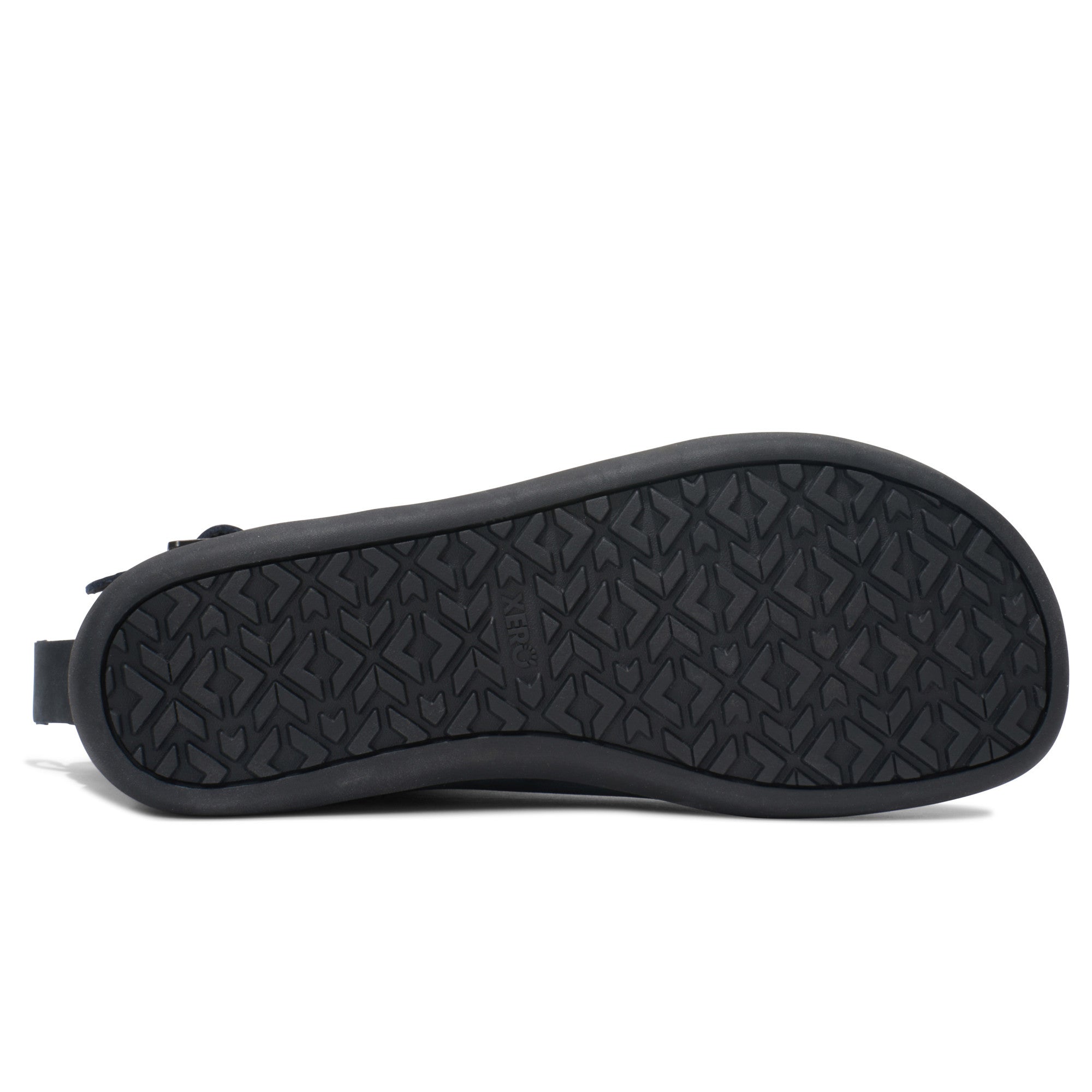 Xero Shoes Tari II Damen Chelsea Boot in Schwarz, Barfußschuhe aus Leder im Onlineshop Sohlenansicht
